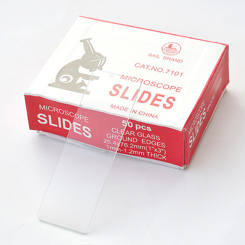 Lab Glass Microscope Slide 76.2x25.4mm,Thickness 1.0-1.2mm