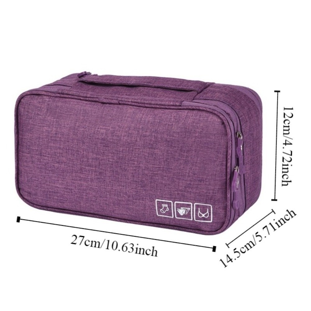 Multifunktionell underklädesväska vikbar bärbar toalettväska dammtät katjonisk bh-väska med stor kapacitet