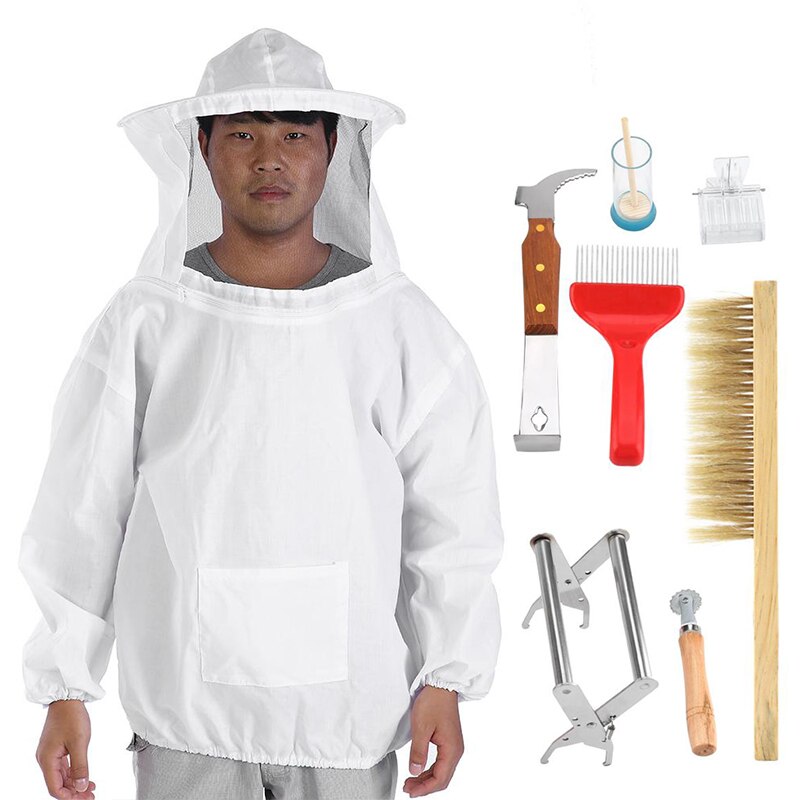 6 Soorten Professionele Bijenteelt Beschermende Jas Pak Bee Insect Voeden Benodigdheden Houden Imker Apparatuur Accessoire