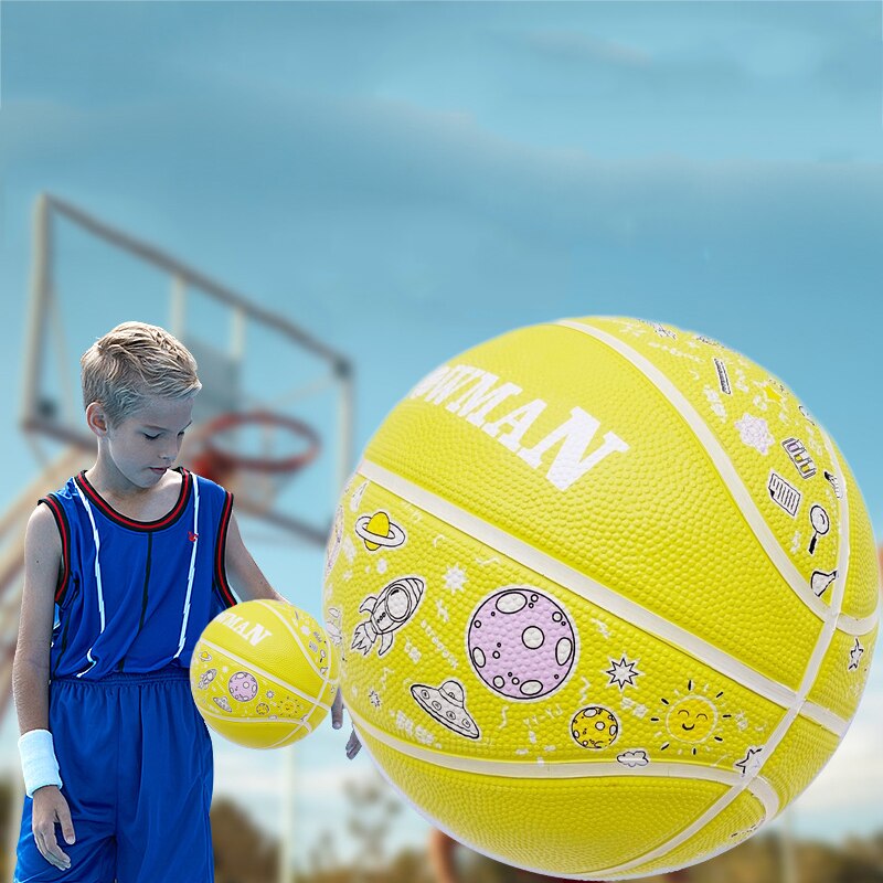 Youth Basketball Size 7/5/4/3 For Indoor Outdoor Bouncy Rubber Basketball For Kids Girls Boys Basketball