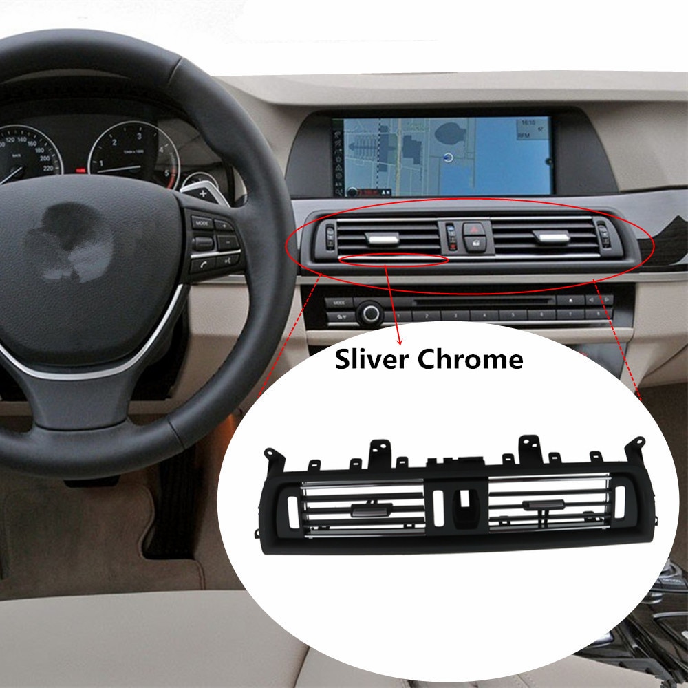 2 Styles Front Console Grill Dash AC Air Conditioner Vent For BMW F10 F11 F18 520i 523i 525i 528i 535i 64229166885