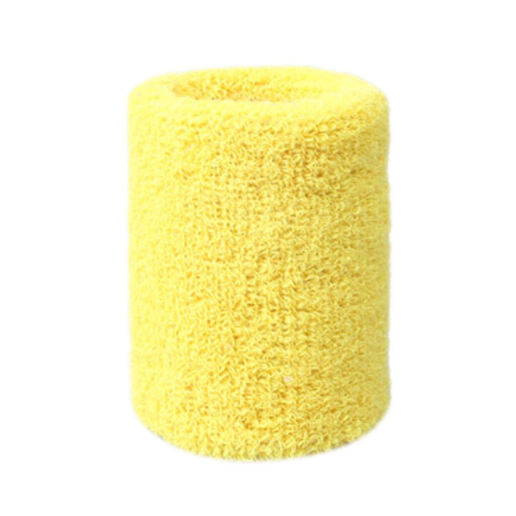 Kleurrijke Sport Zweetband Polsbandjes Katoen Fiber Zweet Wrist Guards Tieners Tennis Hand Band Volleybal Sport Accessoires: F