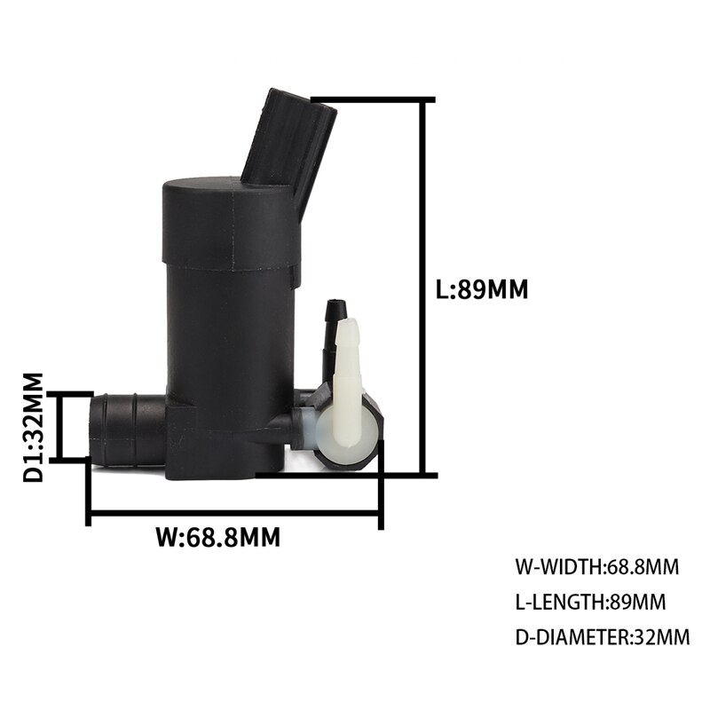 Black Windshield Washer Pump Fit for FORD FOCUS MK2 (2004) 31349228