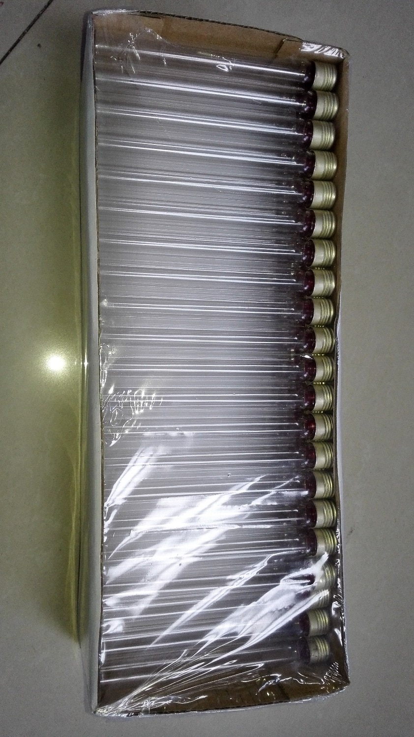 10 Uds 25ml vidrio superior prueba serológica Tubo plano Bottom18x145 mm tapa de aluminio con goma de silicona camisas esterilizables en autoclave
