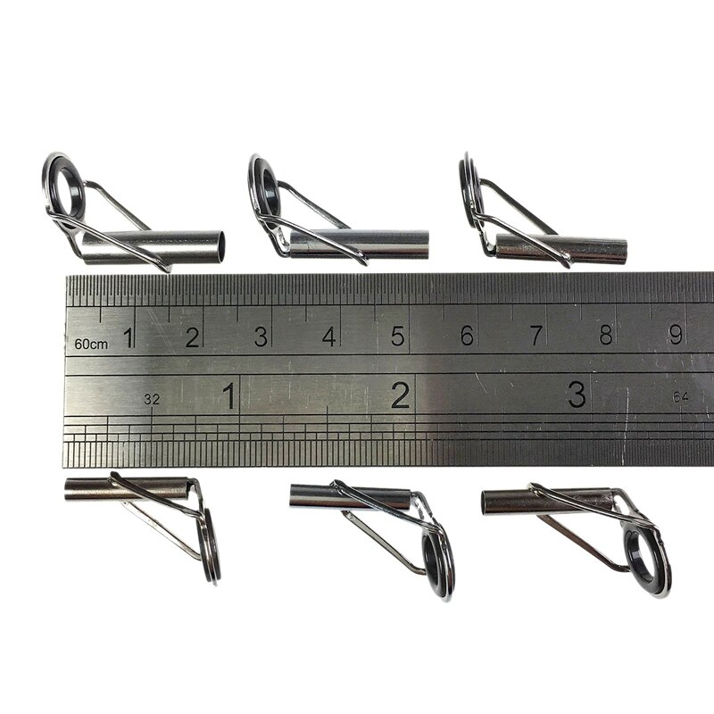 30Pcs Fishing Rod Tips Repair Kit 3.0-4.5Mm Ceramic Ring Diy Eye Set Saltwater Freshwater Rod Rebuilding Sea Spinning Casting