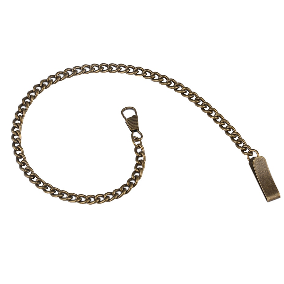 Skive spænde lommekæde bronze/sort/guld/sølv legeret lommeure kæder erstatningskæder 30cm længde