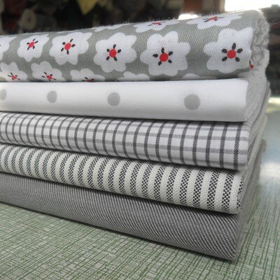 Tecidos de algodão estampados, 25cm * 25cm * 5 peças, tecidos de costura, acolchoados para patchwork, bordado, faça você mesmo, acessórios de bonecas artesanais: 10