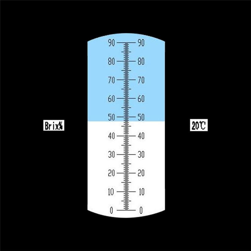 Brix-refractómetro 0 ~ 90%, herramienta medidora de apicultura, miel, abejas, azúcar, bebidas, contenido ATC
