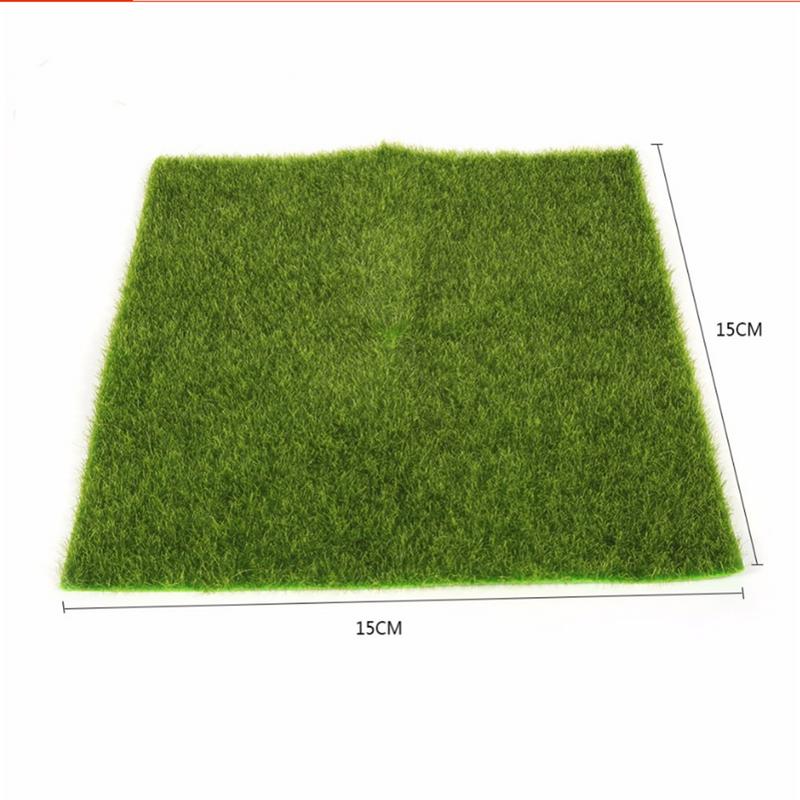 Innovatieve Micro Landschap Kunstgras Woonaccessoires Aquarium Decoratie Kunstmatige Gazon Tuin Real Touch Moss: 15x15