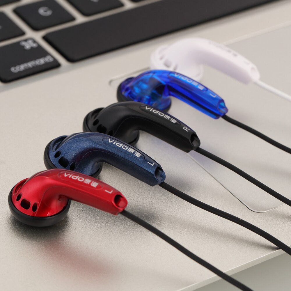 Vido – écouteurs HIFI HD filaires, oreillettes classiques, stéréo, musique, unité de pilote dynamique, basses lourdes, casque, Microphone, MX500, 3.5mm, 15.4mm