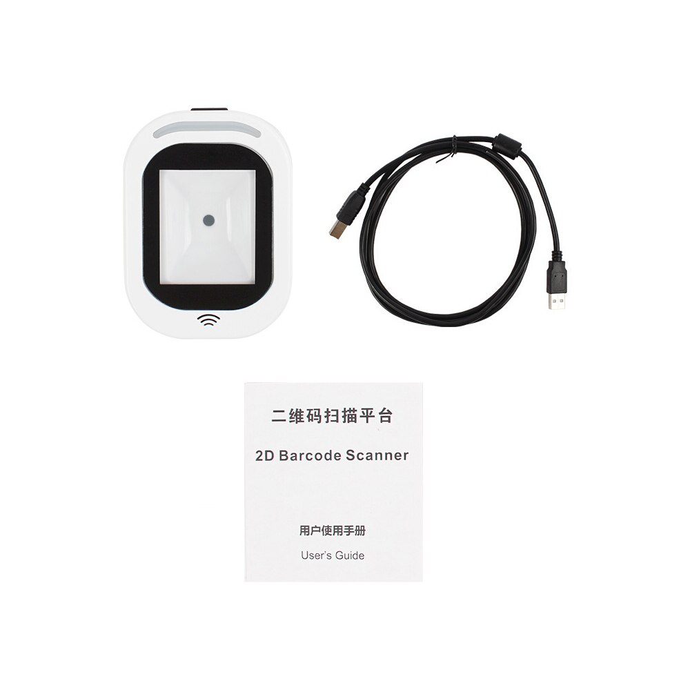 Wired Barcode Scanner Usb Veelzijdige Scannen Handsfree Scan Qr Code 1D 2D Code Reader Voor Supermarkten Winkel Restaurant kassier