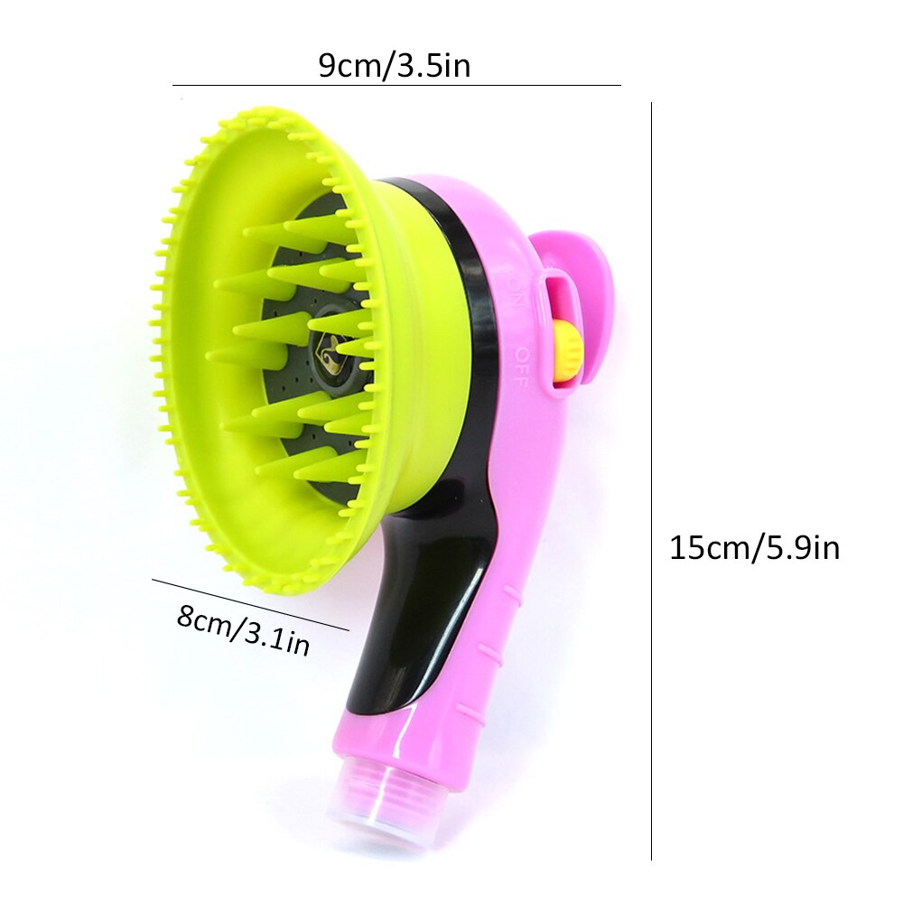 Rociador de baño para perros y gatos, cabezal de ducha, boquilla de ducha de mano multifunción, cepillo de aseo para mascotas, suministros para mascotas,