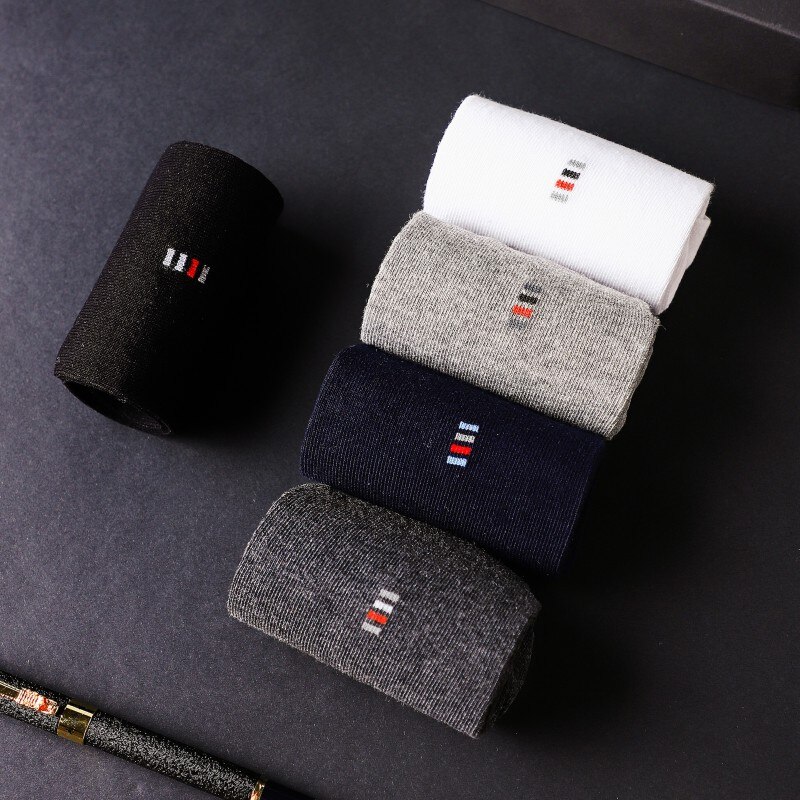 Chaussettes géométriques pour hommes, petites entreprises, pour travail OL, , offre spéciale, en coton, de bonne , 10 pièces =(5 paires), , décontracté