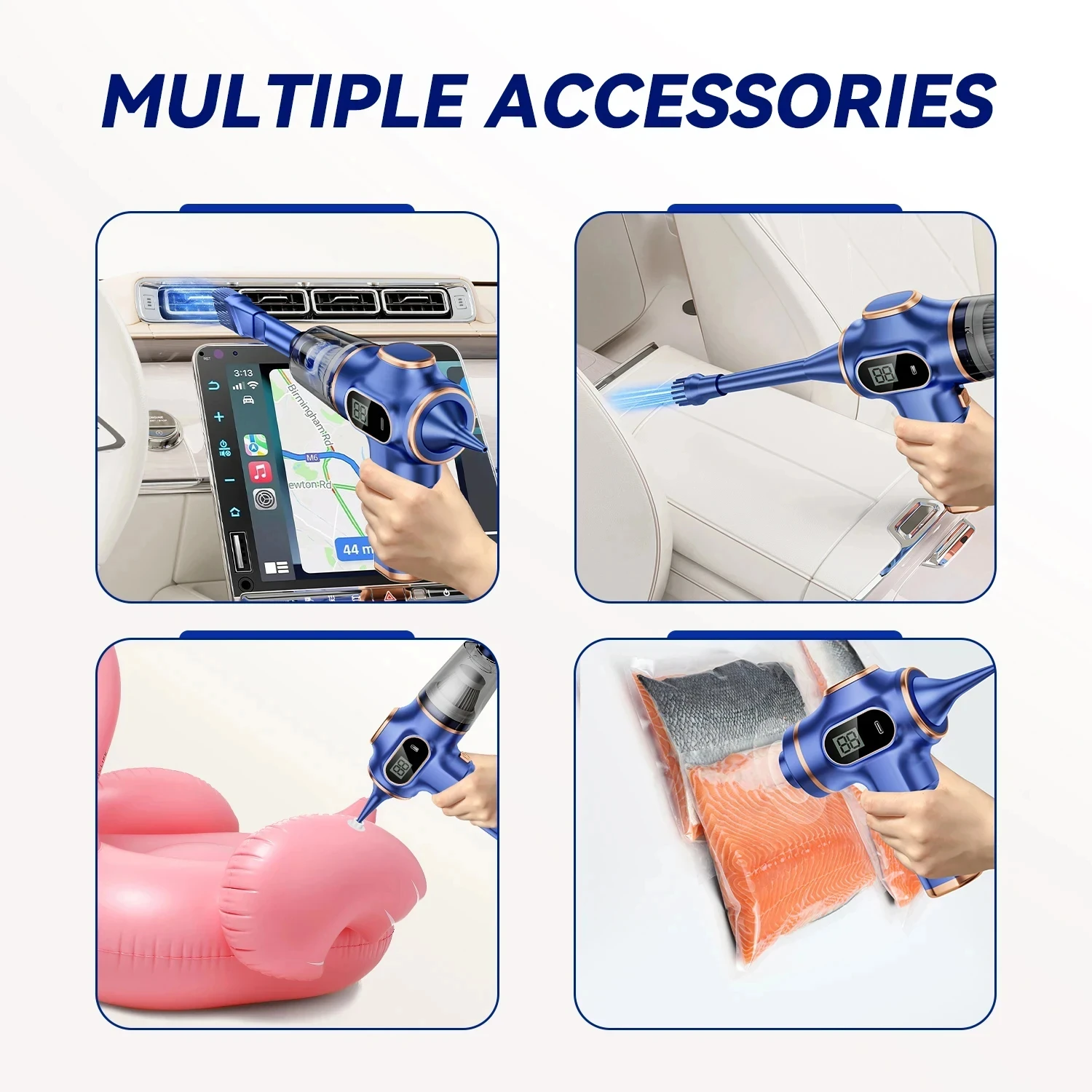 OnePlus Wireless Car Vacuum Cleaner Home Appliance High Power With Display Screen Office Car Carpet Sofa Household Cleaner