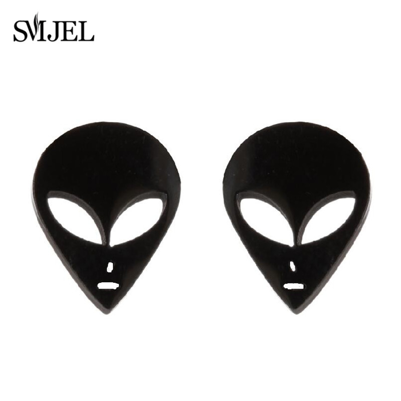 Punk Stijl Koreaanse Schattige Halloween Spook Spin Oorbellen Voor Vrouwen Sieraden Alien Et Web Net Oorbellen Xmas Accessoires 2024: Rose Goud Kleur