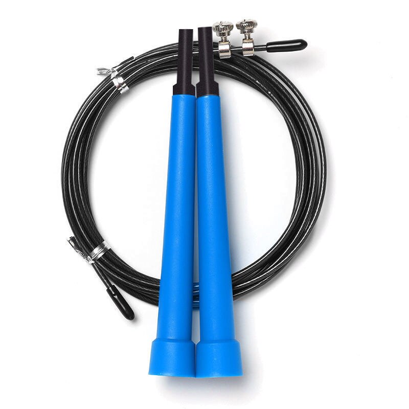 Crossfit Speed Jump Rope corda per saltare professionale per MMA Boxing Fitness salta allenamento allenamento con borsa per il trasporto cavo di ricambio: N1-Blue