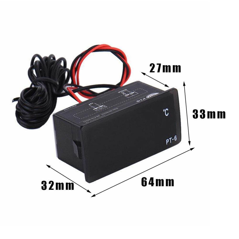 Mini thermomètre de température pour voiture, affichage numérique LCD, intérieur et extérieur, ℃ N9O6