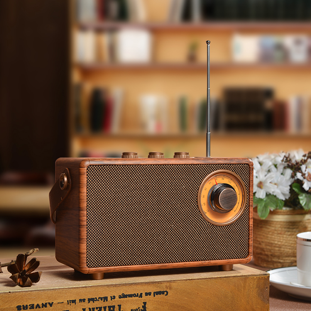 Classic Retro Radio Blutooth Speaker with Crystal Clear Sound FM Radio Music Player Vintage Wireless Speaker Home Office Decor