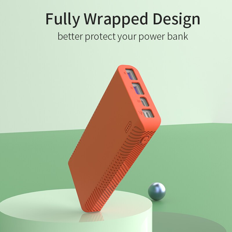 Weiche Silikon Schutzhülle Abdeckung für ROMOSS Sinn 8 + 30000mAh Zeus 40000mAh Power Bank Anti-skid batterie Ladegerät Fällen