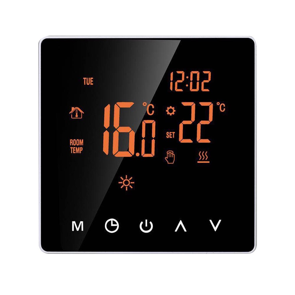 Touch Screen Floor Smart Thermostat Bedroom Temperature Controller Digital LCD Display Hotel Electric Heating Programmable