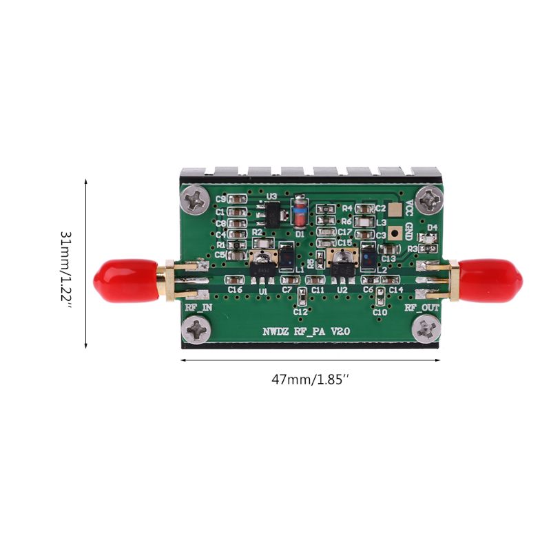 AMPLIFICADOR DE POTENCIA RF de banda ancha, dispositivo de amplificación de potencia de 2MHz-700MHZ para Radio transmisor HF, VHF, UHF