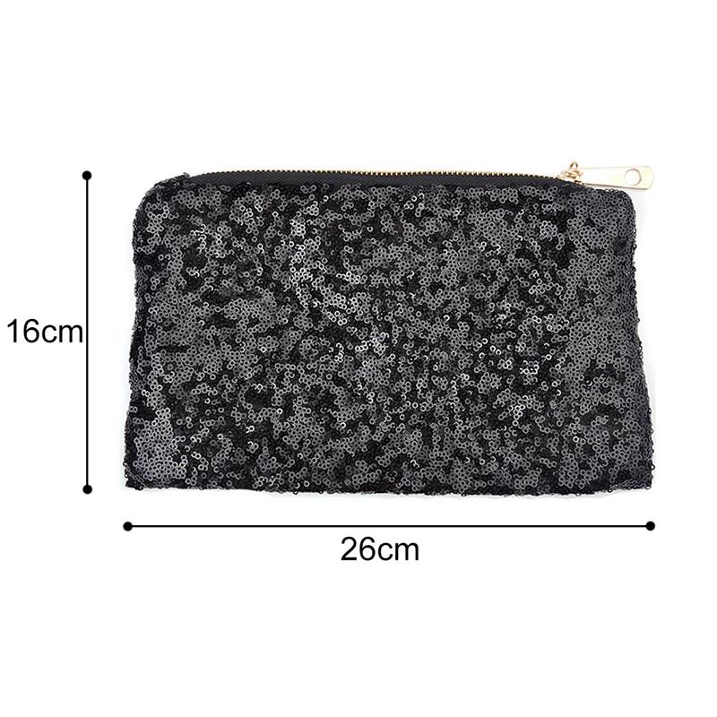 Bling Pailletten Vrouwen Cosmetische Make-up Tas Vrouwelijke Glitter Avond Clutch Bags Voor Party Envelop Make Hand Tassen Pouch