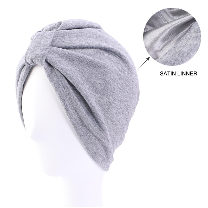 Modale Tulband Slaap Cap Voor Haaruitval Thuis Head Cover Voor Chemo Vrouwen