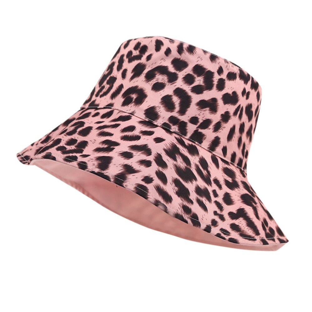 Dame kvinder afslappet leopard bredskygget floppy foldbar sommersol strandhat  #5 a 26