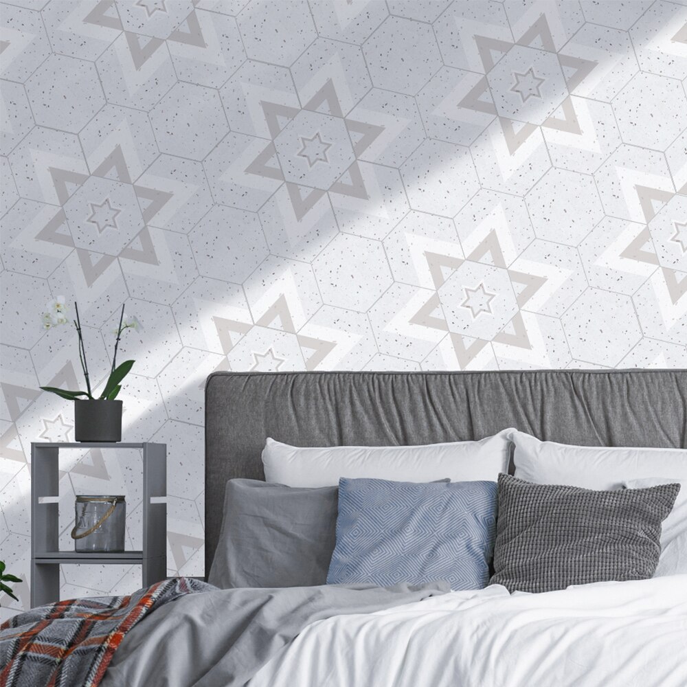 Funlife®Autocollants hexagonaux antidérapants pour sol, auto-adhésif de cuisine étanche, amovible, facile à nettoyer