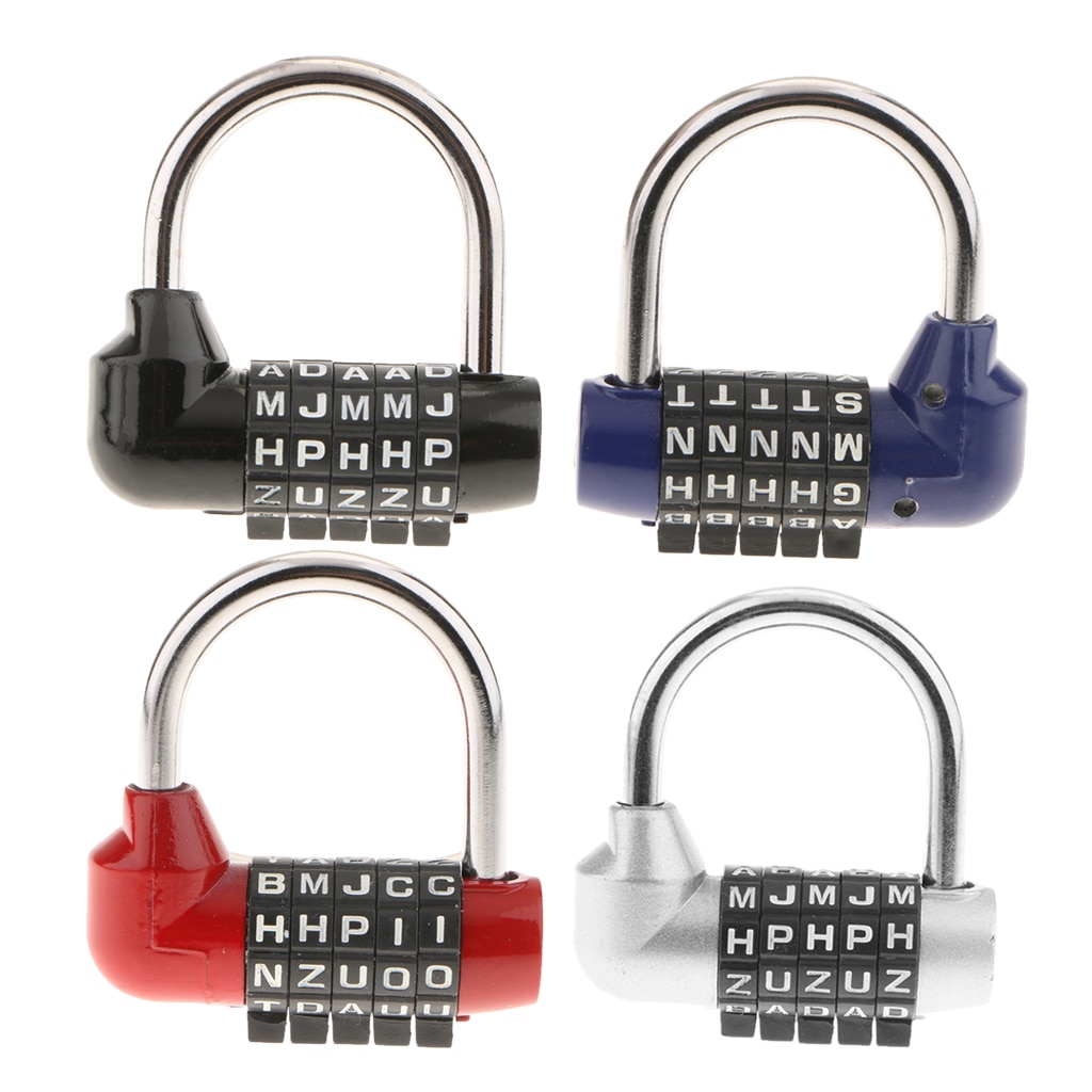Cadenas combinaison 5 lettres à cadran | En alliage de Zinc, Code mot de passe pour voyage