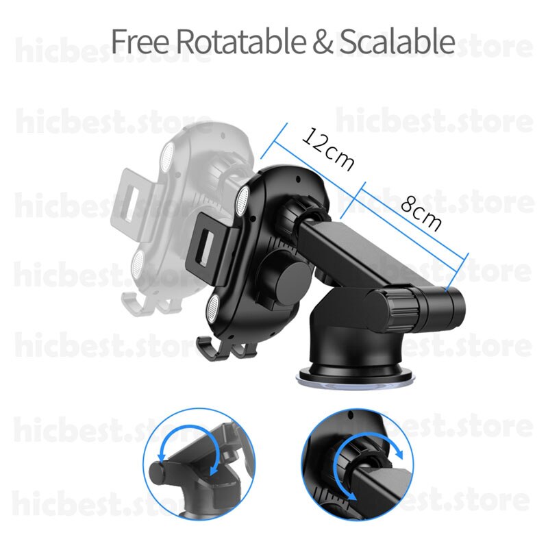 10W Auto Draadloze Inductie Oplader Voor Iphone Samsung Auto Draadloze Opladen Autolader Voor Iphone 8 X Xr Xs samsung S8 S9 S10