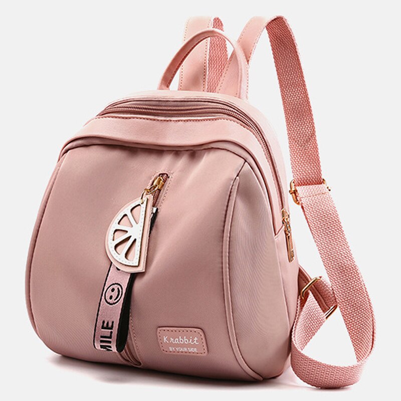Mini sac à dos femmes sac à bandoulière pour adolescentes enfants multi-fonction petit sac à dos femme dames école sac à dos: pink