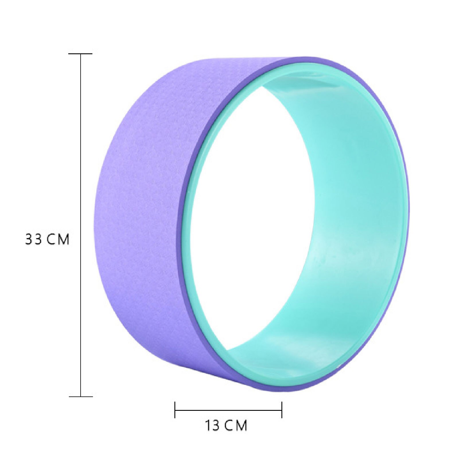 Yoga Wheel 13 inch Yoga Wheel for Back Pain Comfortable Dharma Yoga Prop Wheel Pilates Circle