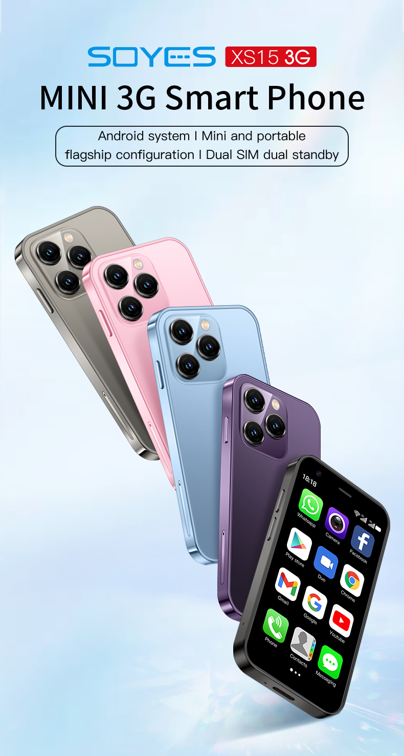 SOYES XS15 3,0-Zoll-Mini-Android-Smartphone, unterstützt 3G+Dual-SIM mit 2 GB+16 GB, in mehreren Farben erhältlich