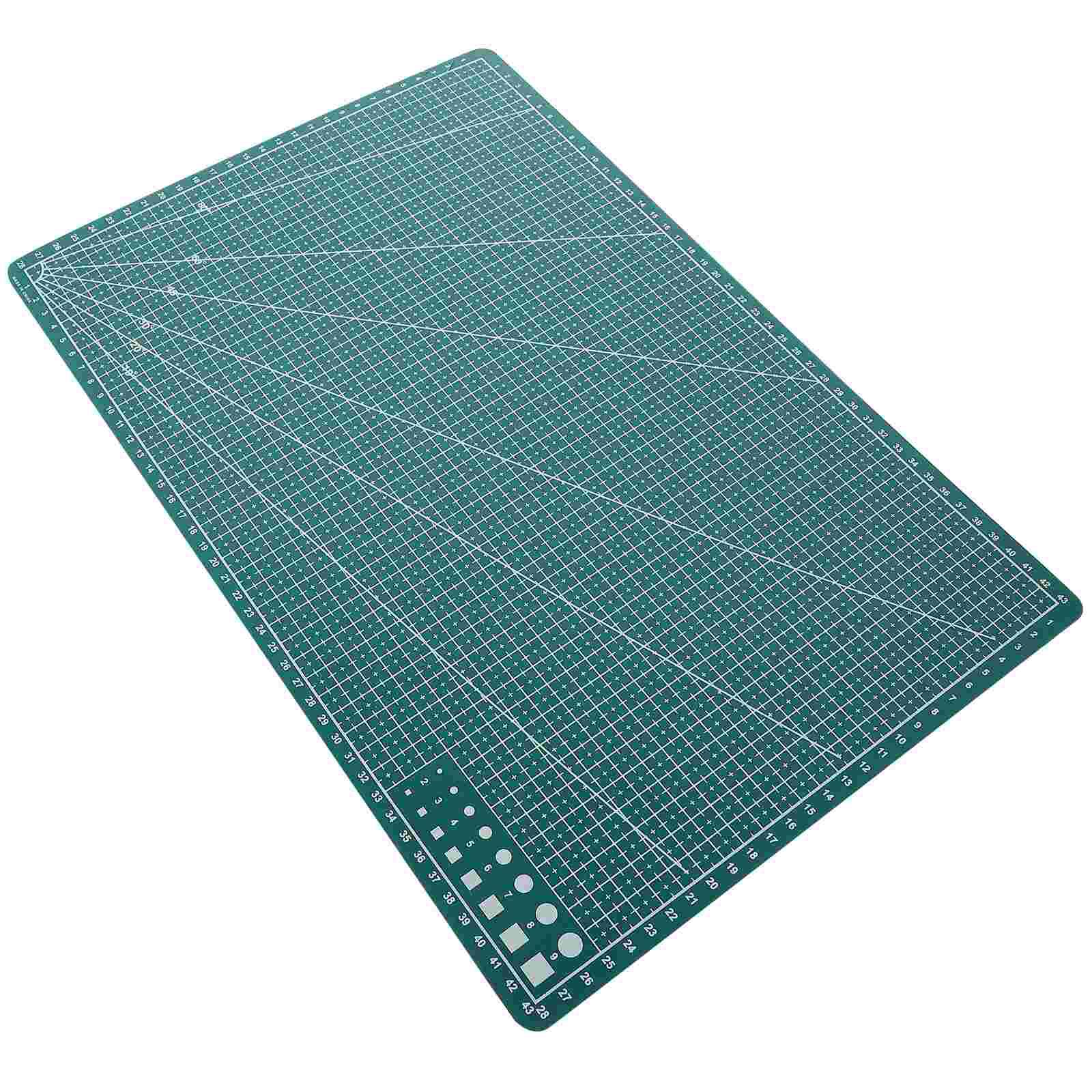 Auto Rotarboard Corte Mat, Tecido PVC Lados Pad, dupla face Mat, Costura Profissional Gravador, Scrapbooking, Artesanato X: Verde