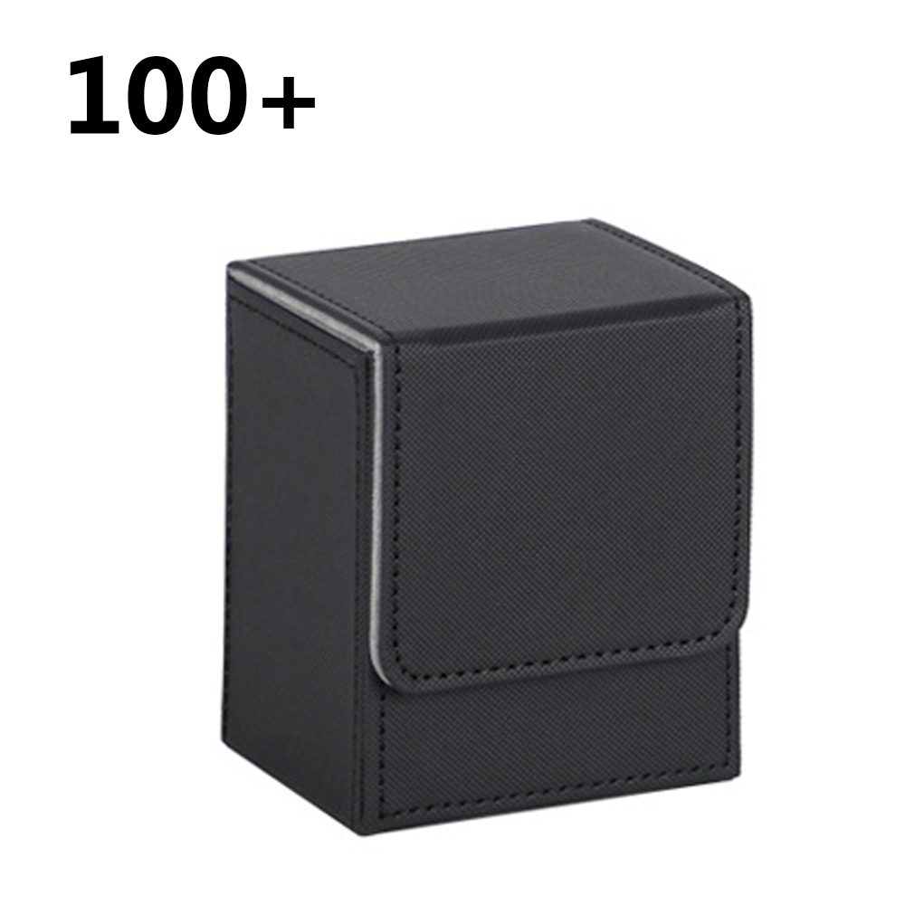 Caja de baraja de cartas coleccionables duradera para organización de almacenamiento TCG OCG Estuche de transporte de tarjetas MTG de coche de juego coleccionable con capacidad para más de 80 o 100 tarjetas: Verde oliva