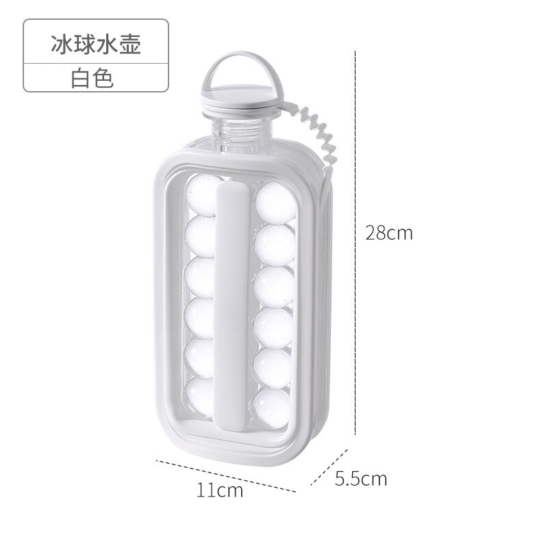 Ice Ball Maker Kettle Kitchen Bar Accessories Gadgets Ice Cube Mold 2 In 1 Multi-function Container Pot Ice Maker Kettl