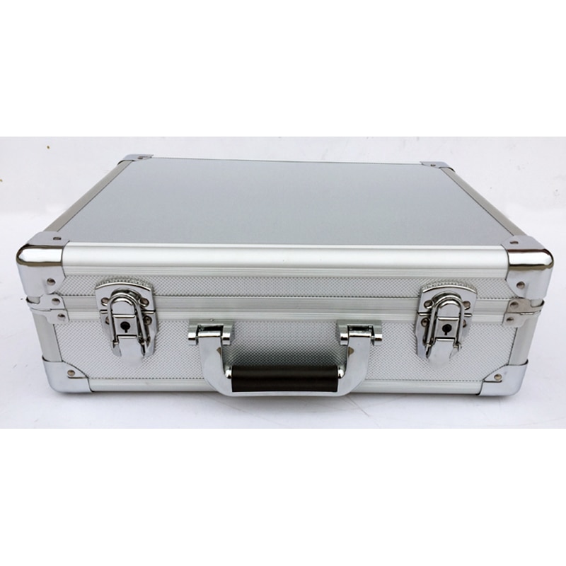 Aluminum Tool case suitcase toolbox password box File box Impact resistant safety case equipment Instrument remote control box