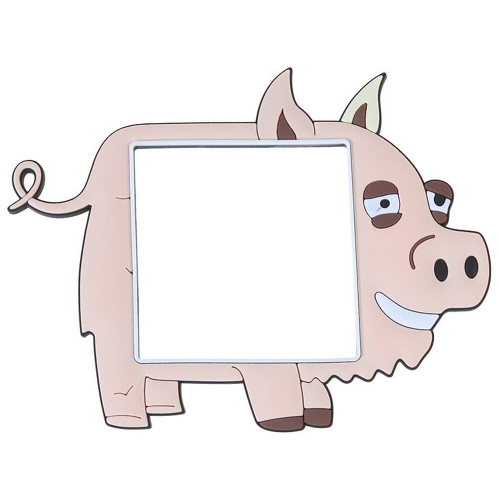Waterproof Luminous Silicone Power Plug Stickers Home Decoration Cartoon Switch Wall Stickers Room Decor accessories: pig