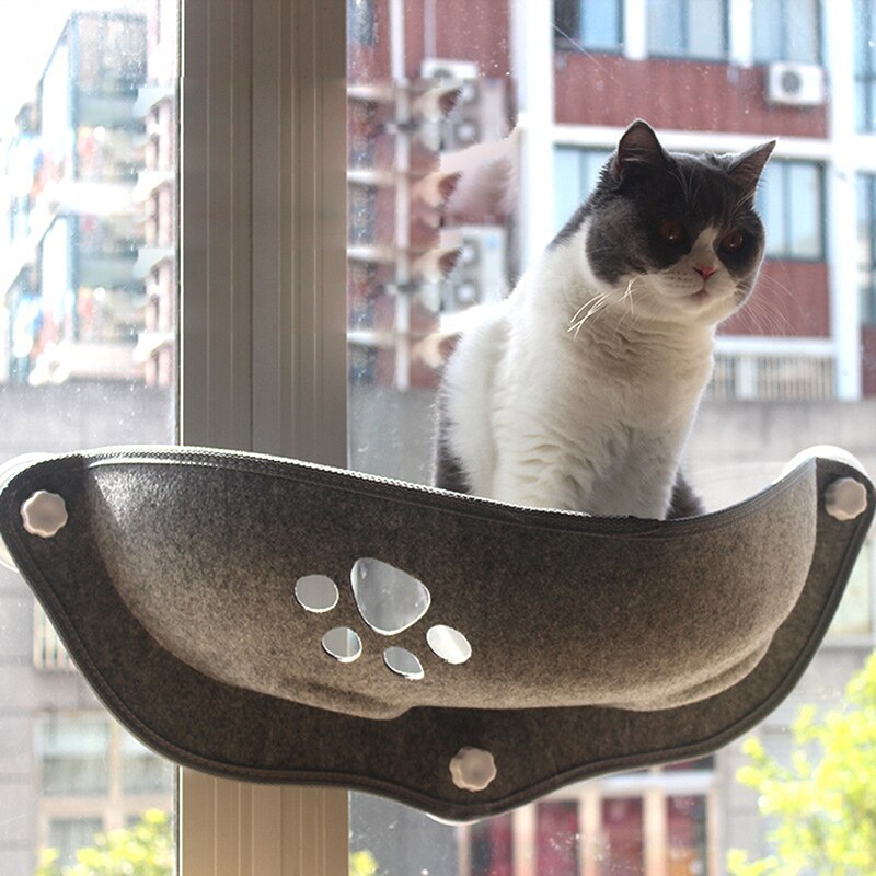 Cat Hammock Bed Window Pod Lounger Suction Cups Warm Bed For Pet Cat Rest House Soft And Comfortable Cage