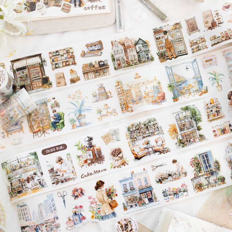 Journal GO 7x200cm cinta de vida diaria fragmentada pegatinas para álbum de recortes perfecto para Collage diario artesanía cinta adhesiva Diy