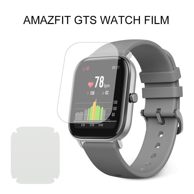 5Pcs Screen Protector Voor Xiaomi Amazfit Gts Film Strap Smart Horloge Volledige Zacht Glas Soft Clear Protector Tpu Film