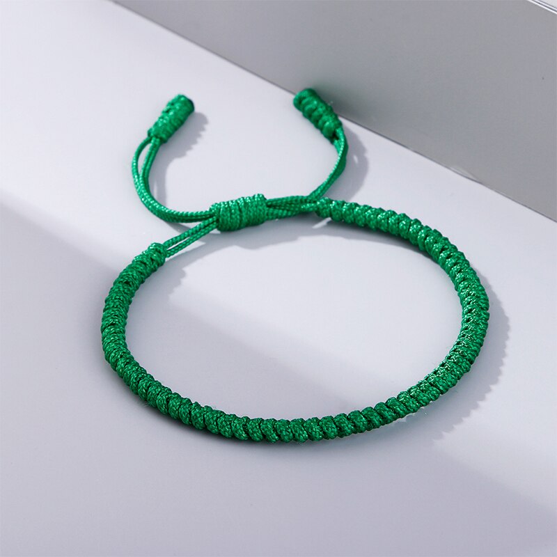 Vintage zwarte knoopjes touw armband voor dames heren tibetaanse boeddhistische bedel handgemaakte geweven armbanden en bangles sieraden