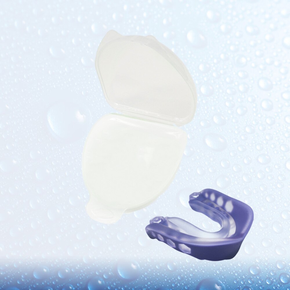 Sports Mouth Guard Practical Sport Braces Teeth Braces Protector for Boxing Football Hockey Rugby Sparring (Black + Transparent