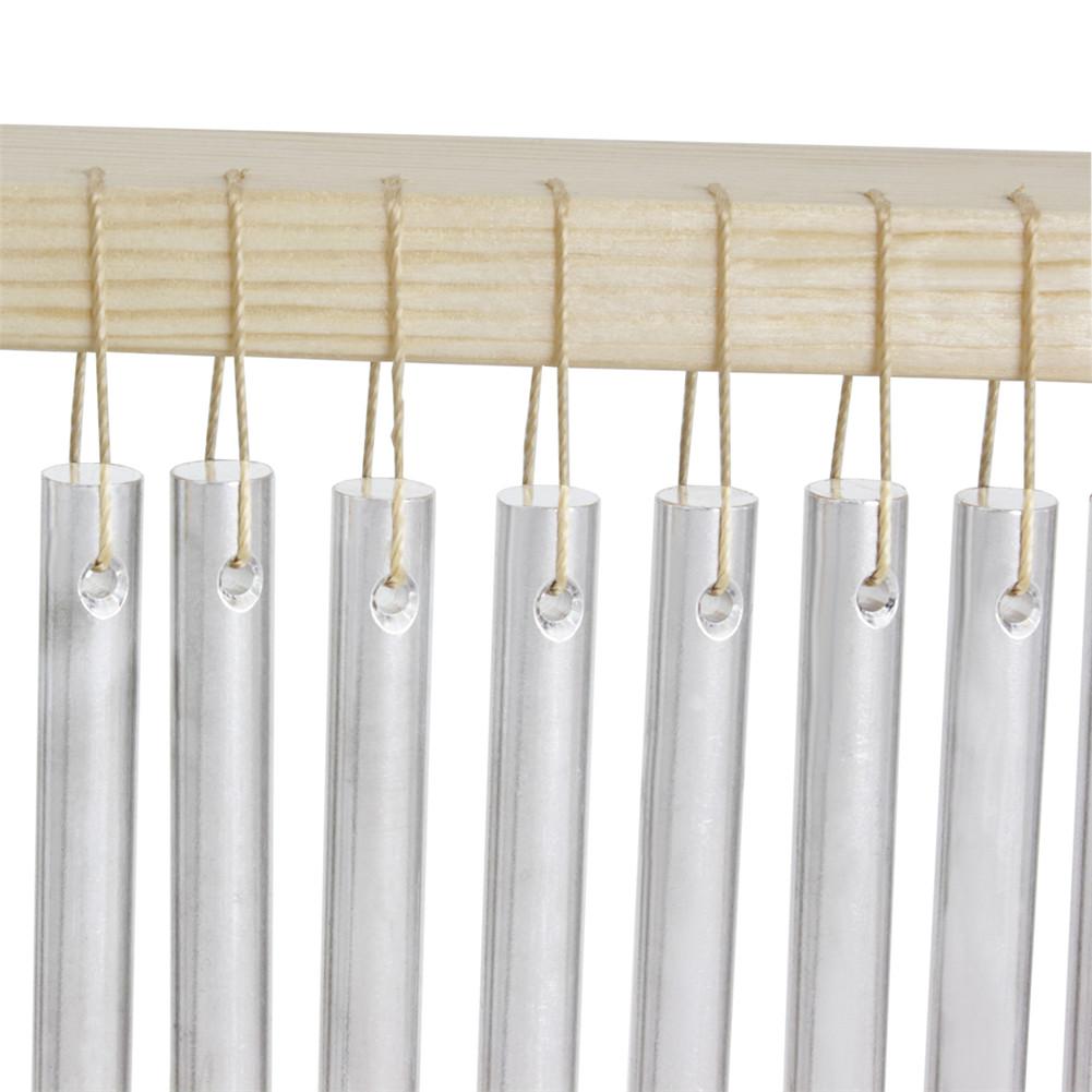 Carrilhão de vento tubo de alumínio sólido 20 tons sinos de vento única fileira música percussão sinos com varas