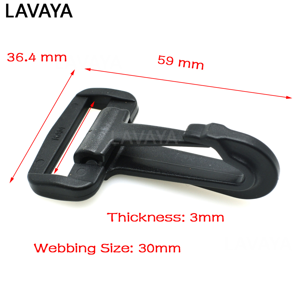 2pcs/pack Plastic Snap Hooks Rocker Style For Backpack Strap Webbing 20mm 25mm 30mm 38mm 50mm