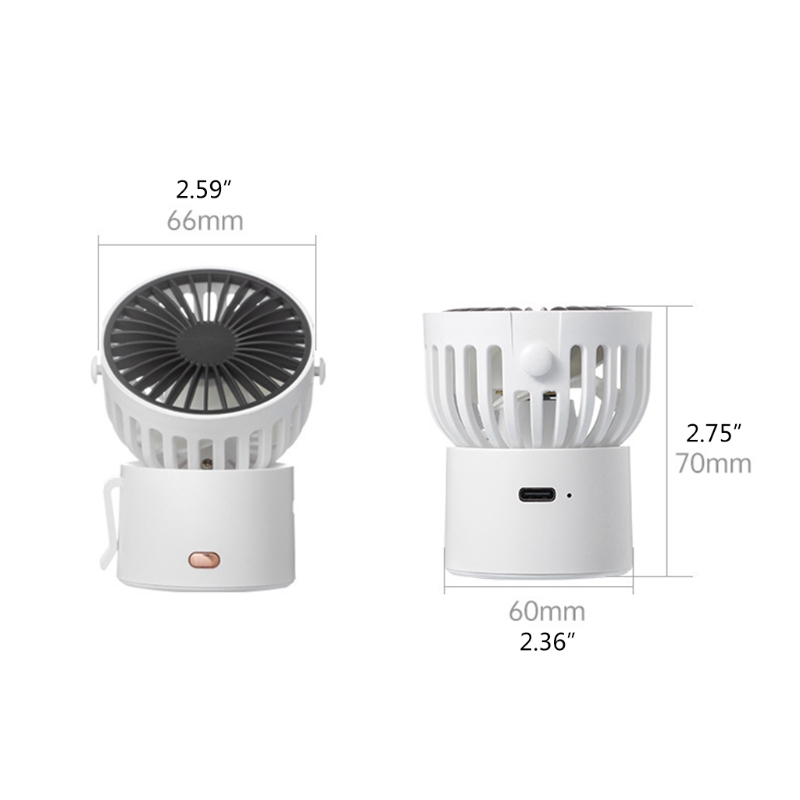 Multifunction Personal Fan Handheld, Mini Portable Fan USB Fan Rechargeable Powerful Personal Fans for Your Neck waist