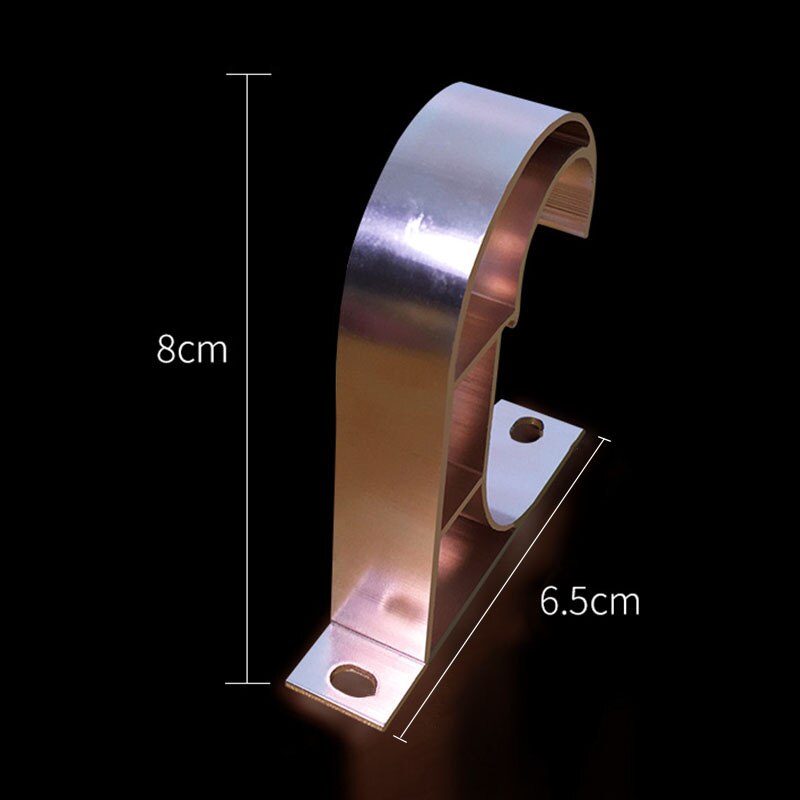 Curtain Hook Top Mounted Ceiling Suspended Bracket Roman Rod Single Holder Base Stand Curtain Accessories Thicken Rod Bracket: 3