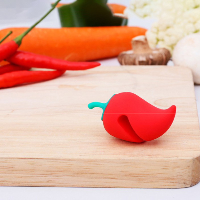 Silicone Pot Clips Supplies Cute Pepper Pan Cover Anti-overflow Rack Kitchen Prevent Overflow Lid Holder Shelf Soup Pot Clip
