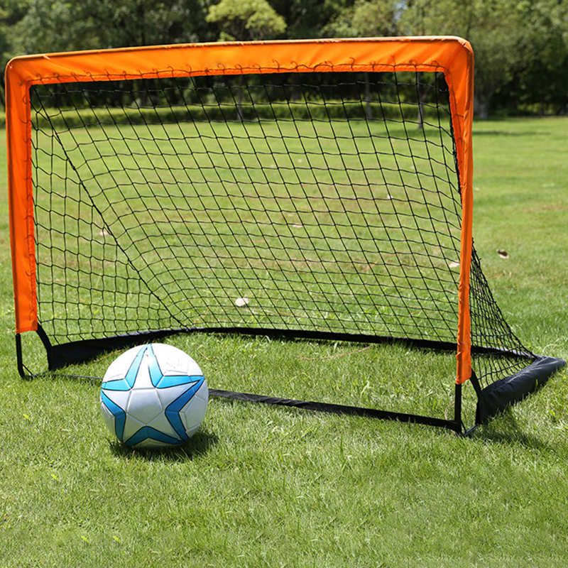 Football Gate Detachable DIY Portable Children Sports Soccer Goals Practice Training Scrimmage Game 120x80x80cm